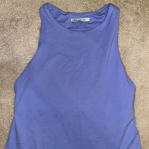 Zara Women's Periwinkle Sleeveless Bodysuit